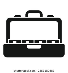 Un simple vector con icono de caja de dinero seguro. Efectivo de la unidad monetaria. Crédito financiero