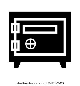 safe money icon or logo isolated sign symbol vector illustration - high quality black style vector icons
