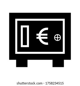 safe money icon or logo isolated sign symbol vector illustration - high quality black style vector icons
