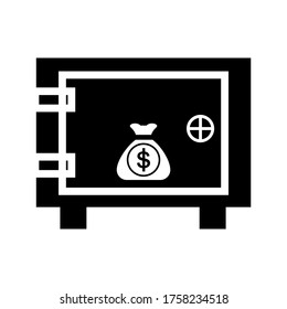 safe money icon or logo isolated sign symbol vector illustration - high quality black style vector icons
