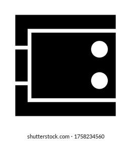 safe money icon or logo isolated sign symbol vector illustration - high quality black style vector icons
