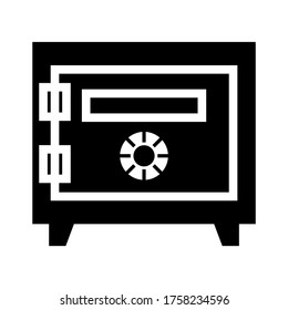 safe money icon or logo isolated sign symbol vector illustration - high quality black style vector icons
