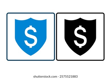 Safe money icon. icon related to Payment. suitable for web site, app, user interfaces, printable etc. solid icon style. simple vector design editable