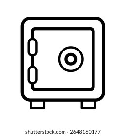 safe, money security – vector icon illustration