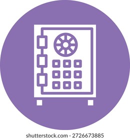 Sicheres Geld Vektor Symbol Design Illustration