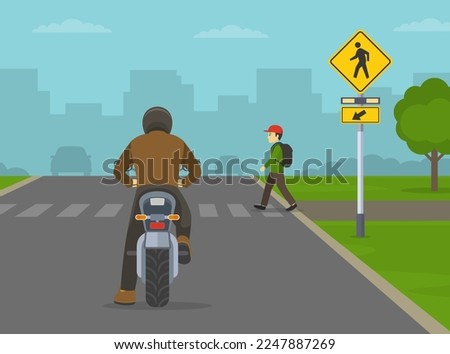 Similar – Image, Stock Photo Sign pedestrian crossing