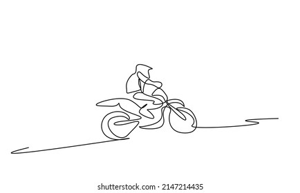 a safe motorist with a helmet drives a motorbike