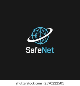 Safe net logo design template