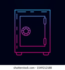 Safe nolan icon. Simple thin line, outline vector of banking icons for ui and ux, website or mobile application