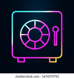 safe in nolan style icon. Simple thin line, outline vector of finance and chart icons for ui and ux, website or mobile application