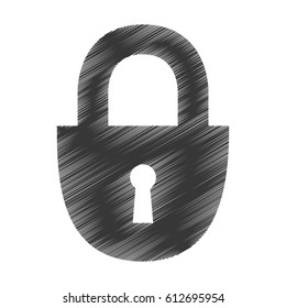 safe padlock isolated icon