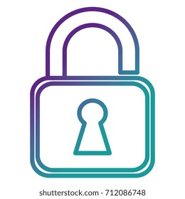 safe padlock isolated icon