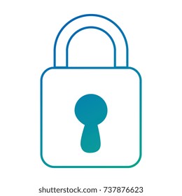 safe padlock isolated icon