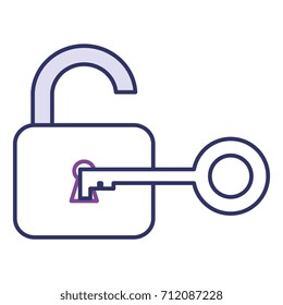 safe padlock with key