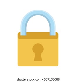 safe padlock secure isolated icon vector illustration design