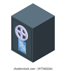 Safe password protection icon. Isometric of Safe password protection vector icon for web design isolated on white background