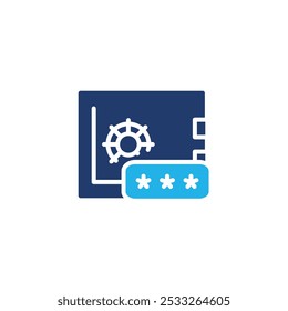 safe pasword colored icon vector design good for web or mobile app