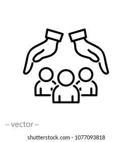 Safe Peoples, Icon Vector