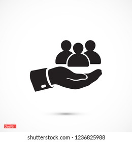 safe peoples. icon. Vector Eps 10