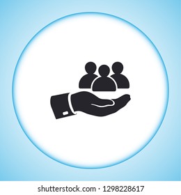 safe peoples. icon. Vector Eps 10