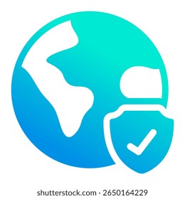 Proteger O Elemento Planet Icon Para Design