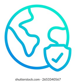 Proteger O Elemento Planet Icon Para Design