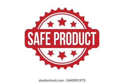 Safe Product rubber grunge stamp seal vector