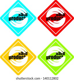 Safe product stickers