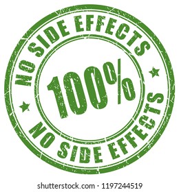 Safe Product Vector Stamp, No Side Effects