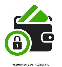 Safe purchase vector icon isolated on white background