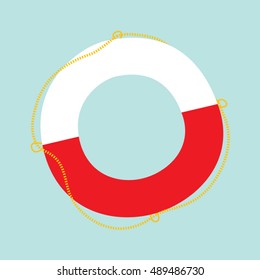 Safe ring. Vector