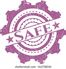 Safe rubber grunge texture seal