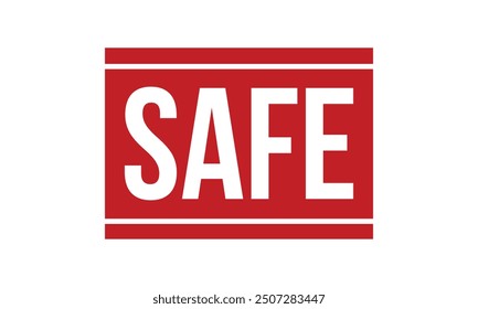 Safe Rubber Stamp Seal Vector
