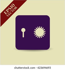 Icono de caja fuerte (caja fuerte)