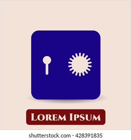 safe safety deposit box icon vector symbol flat eps
