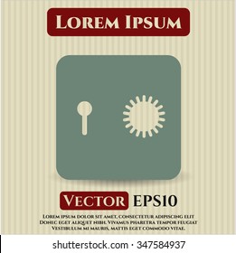 Safe (Safety deposit box) vector symbol
