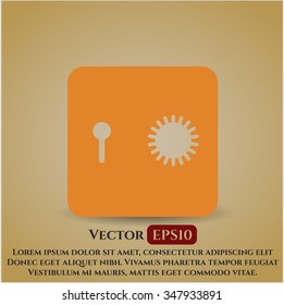Safe (Safety deposit box) vector icon