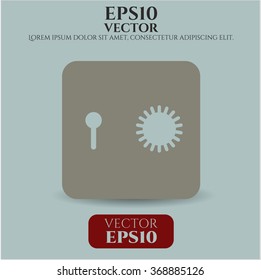 Safe (Safety deposit box) vector icon