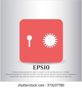 Símbolo vector de caja fuerte (caja de depósito de seguridad)
