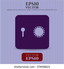 Safe (Safety deposit box) vector icon