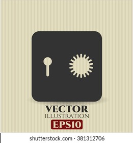 Safe (Safety deposit box) vector icon