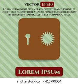 Safe (Safety deposit box) vector symbol