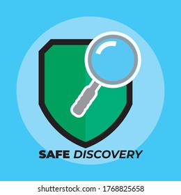 Safe search logo with Protection