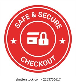 Diseño seguro de tarjetas. Logo de vector seguro