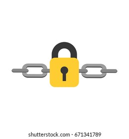 Safe Secure Padlock With Chain