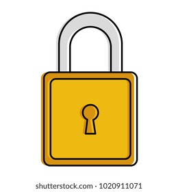 safe secure padlock icon