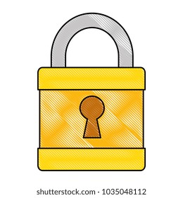 safe secure padlock icon