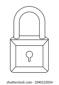 safe secure padlock icon