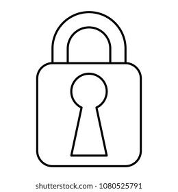 safe secure padlock icon