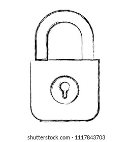 safe secure padlock icon